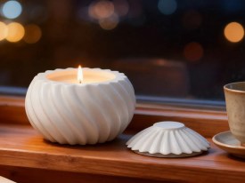 Molde contenedor con tapa espiral 